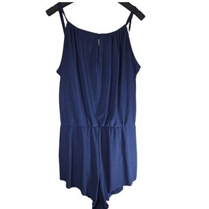 Aqua Green Blue Swim Keyhole Jumpsuit Size L